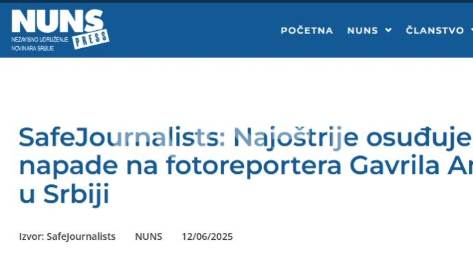 Osuda napada na fotoreportera
